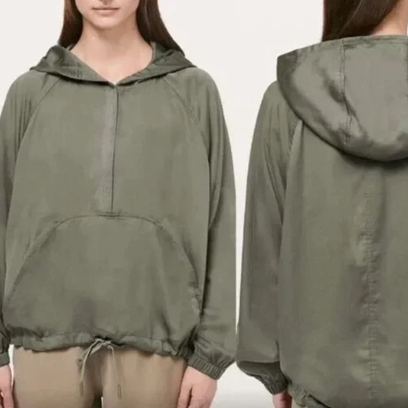 Lululemon City Stroll Hoodie sage grey pullover Tencel 2 yoga hiking outdoor - Picture 5 of 9